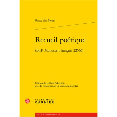 Recueil poétique