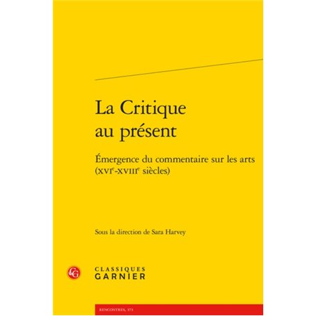 La Critique au présent