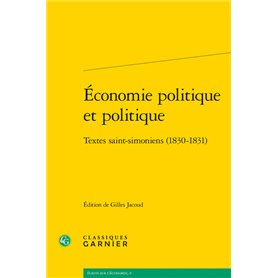 Économie politique et politique