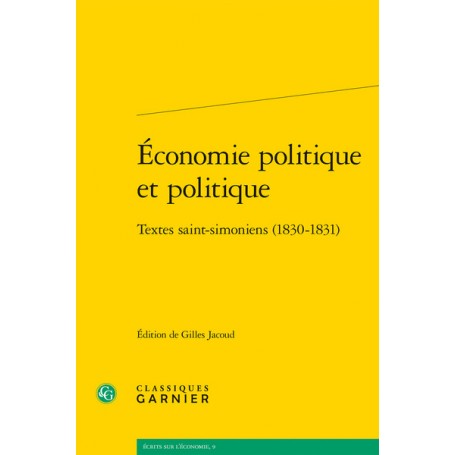 Économie politique et politique