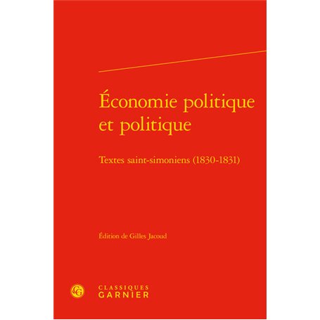 Économie politique et politique