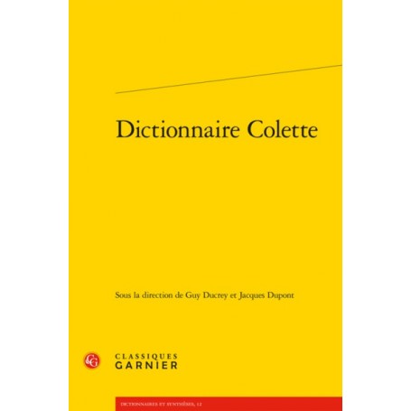 Dictionnaire Colette