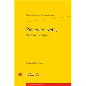 Pièces en vers,