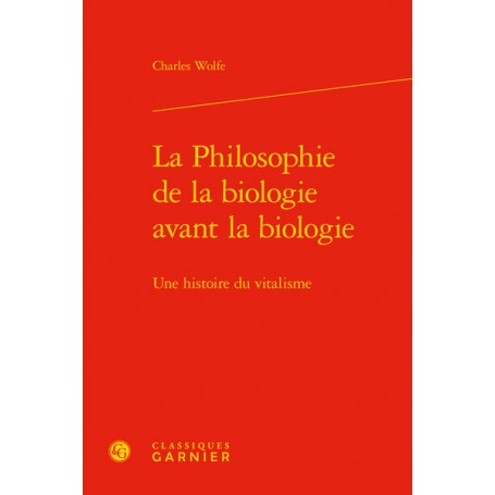 La Philosophie de la biologie avant la biologie