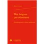 Des langues qui résonnent