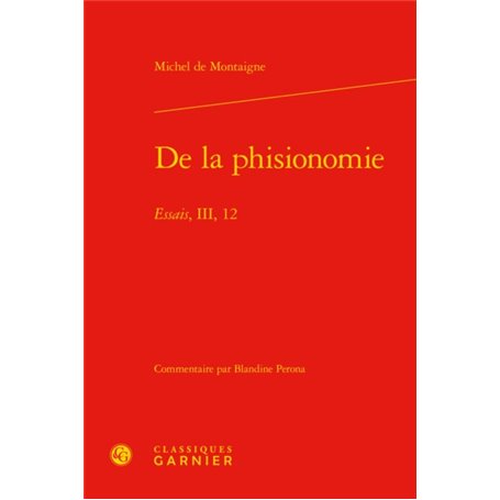 De la phisionomie