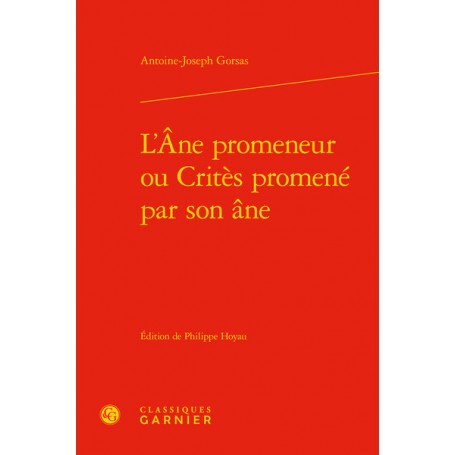 L'Âne promeneur ou Critès promené par son âne