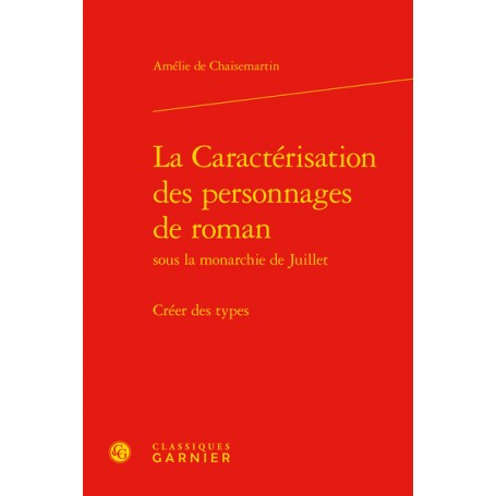 La Caractérisation des personnages de roman