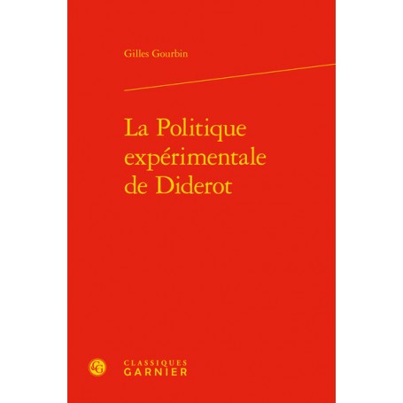 La Politique expérimentale de Diderot