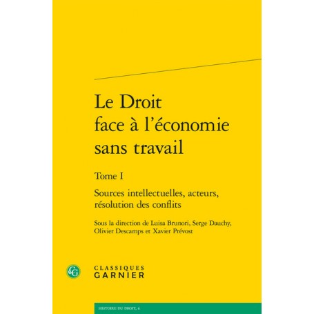 Le Droit face à l'économie sans travail