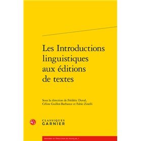 Les Introductions linguistiques aux éditions de textes