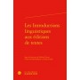 Les Introductions linguistiques aux éditions de textes