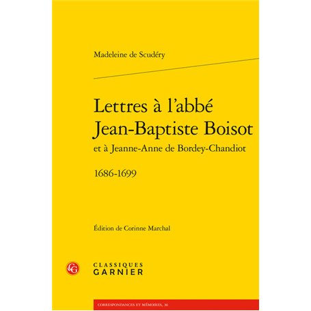 Lettres à l'abbé Jean-Baptiste Boisot