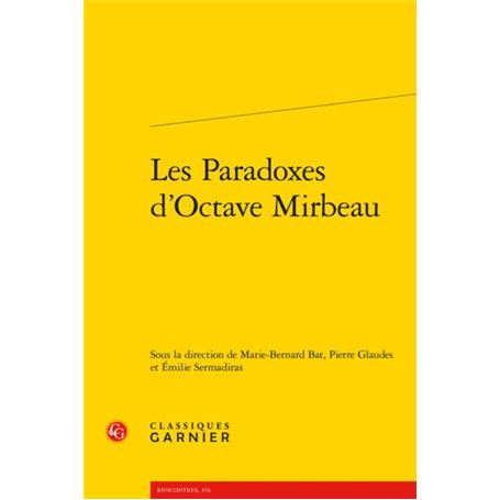 Les Paradoxes d'Octave Mirbeau