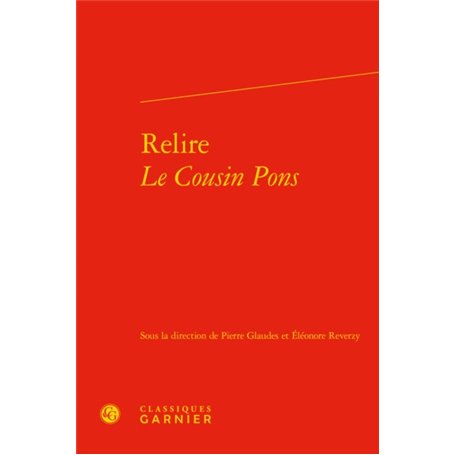 Relire Le Cousin Pons