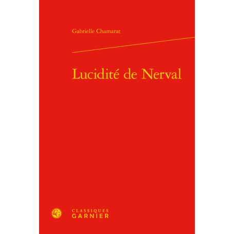 Lucidité de Nerval