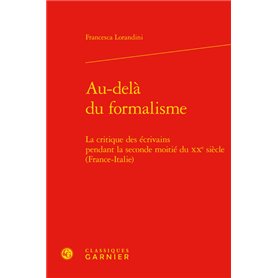 Au-delà du formalisme