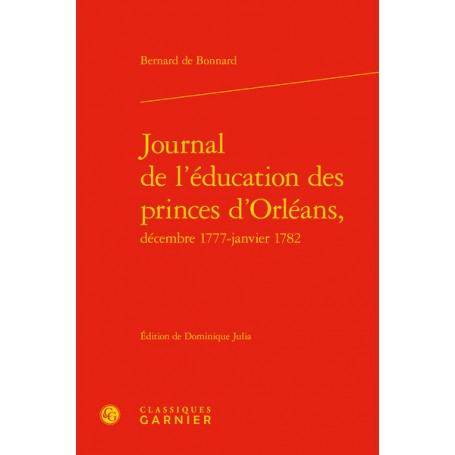 Journal de l'éducation des princes d'Orléans,