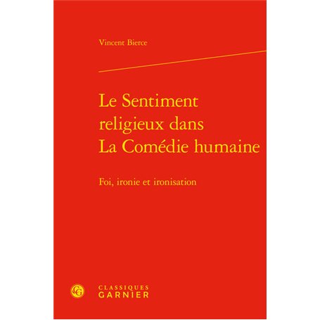 Le Sentiment religieux dans La Comédie humaine