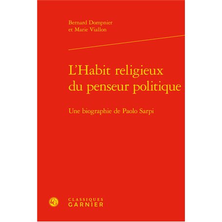 L'Habit religieux du penseur politique