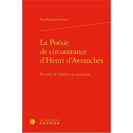 La Poésie de circonstance d'Henri d'Avranches