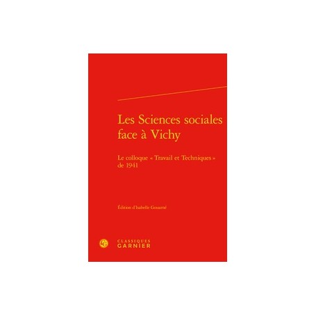 Les Sciences sociales face à Vichy