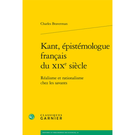 Kant, épistémologue français du XIXe siècle