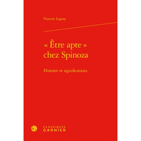 « Être apte » chez Spinoza