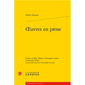 oeuvres en prose