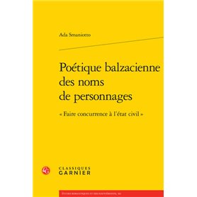 Poétique balzacienne des noms de personnages