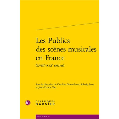 Les Publics des scènes musicales en France