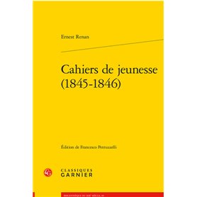 Cahiers de jeunesse (1845-1846)
