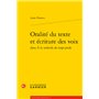 Oralité du texte et écriture des voix