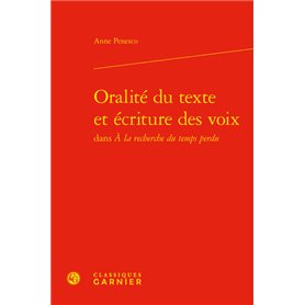 Oralité du texte et écriture des voix