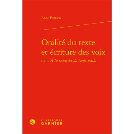 Oralité du texte et écriture des voix