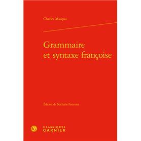 Grammaire et syntaxe françoise