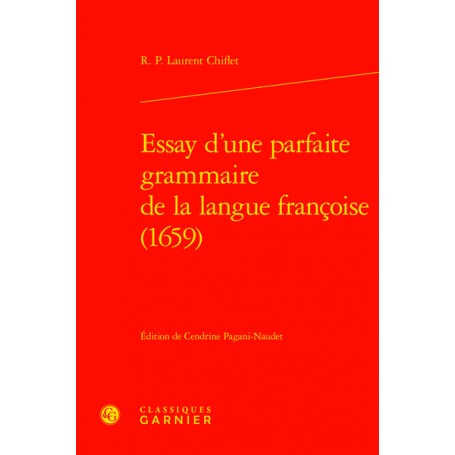 Essay d'une parfaite grammaire de la langue françoise (1659)