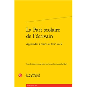 La Part scolaire de l'écrivain