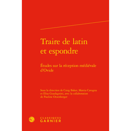 Traire de latin et espondre