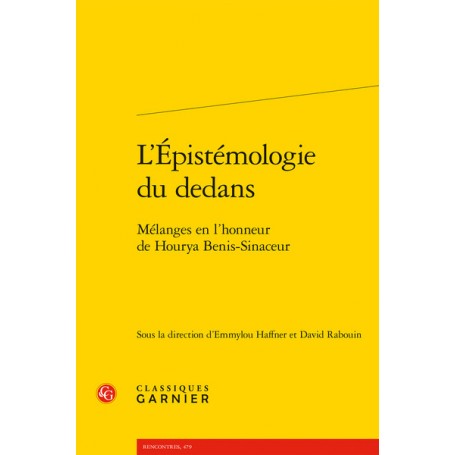 L'Épistémologie du dedans