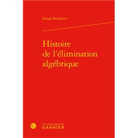 Histoire de l'élimination algébrique