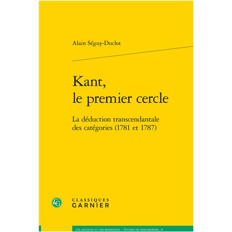 Kant, le premier cercle