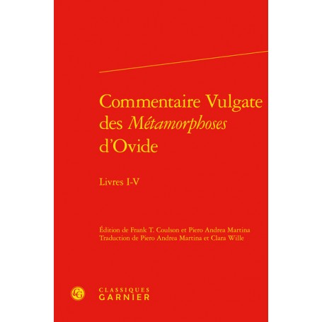 Commentaire Vulgate des Métamorphoses d'Ovide