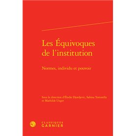 Les Équivoques de l'institution