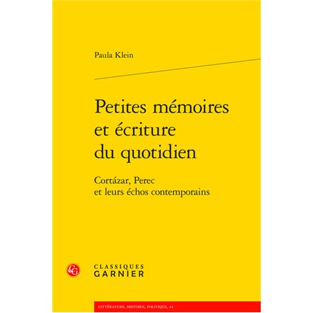 Petites mémoires et écriture du quotidien