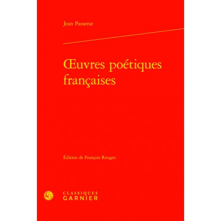 oeuvres poétiques françaises