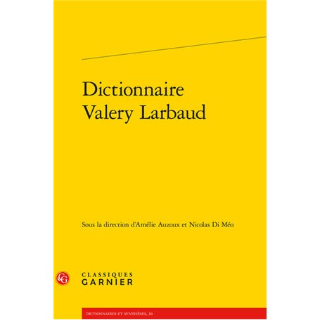 Dictionnaire Valery Larbaud