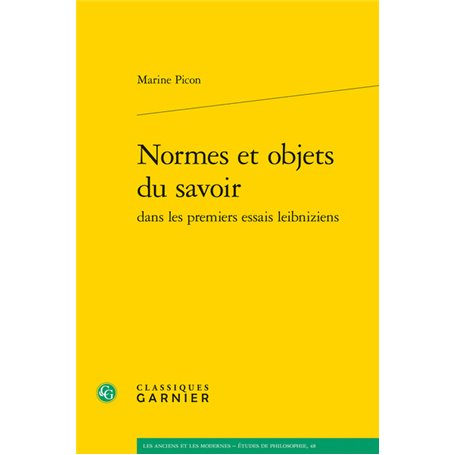 Normes et objets du savoir