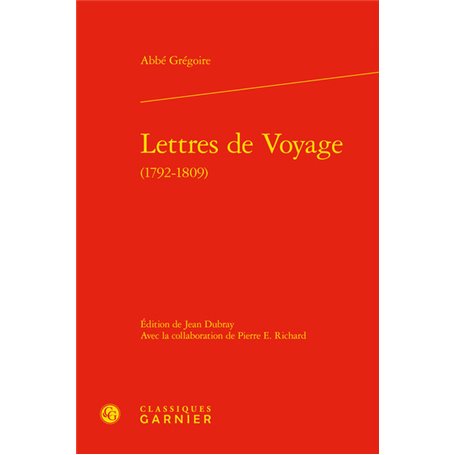 Lettres de Voyage