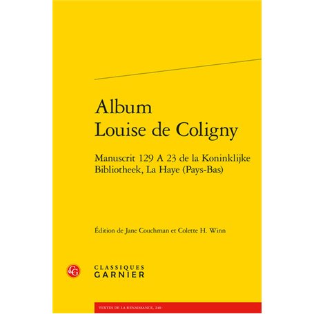 Album Louise de Coligny